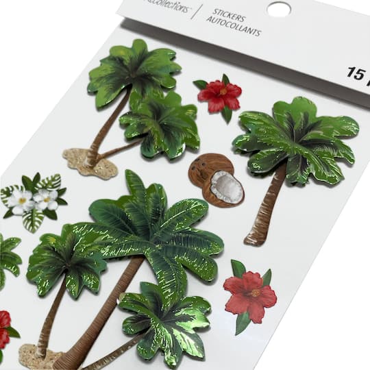 12 Pack: Palm Tree Stickers by Recollections™